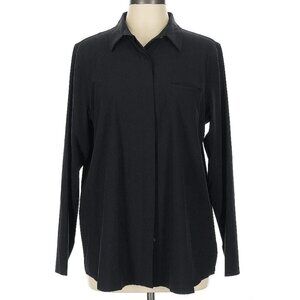 NWT Athleta Women's Featherweight Stretch Shirt Size LARGE Black